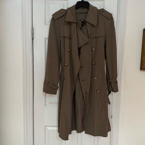 Vintage Dior trench with plaid zip out lining